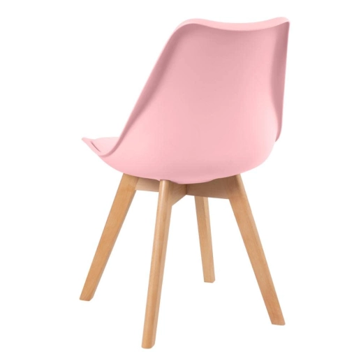 Kit com 2 Cadeiras de jantar Leda com assento estofado e design moderno - Amarelo Produto Kit com 2 Cadeiras de jantar Leda com assento estofado e design moderno - Amarelo