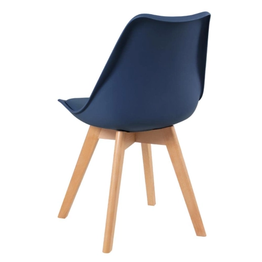 Kit com 2 Cadeiras de jantar Leda com assento estofado e design moderno - Amarelo Produto Kit com 2 Cadeiras de jantar Leda com assento estofado e design moderno - Amarelo