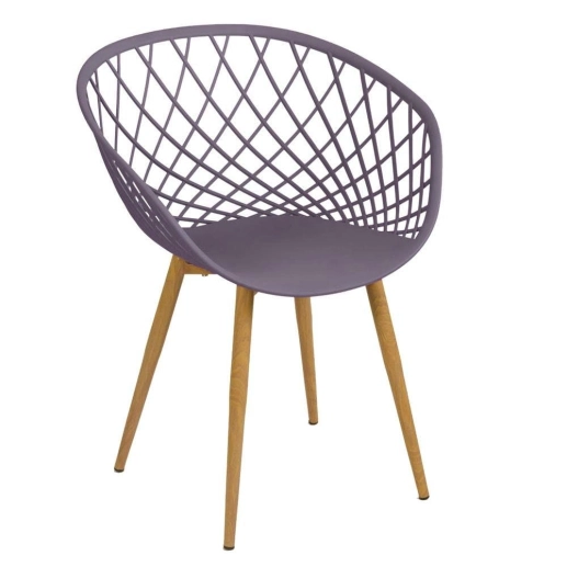 Kit com 4 Cadeiras Clarice Nest com Design Moderno para Cozinha e Sala de Jantar - Cinza névoa Produto Kit com 4 Cadeiras Clarice Nest com Design Moderno para Cozinha e Sala de Jantar - Cinza névoa