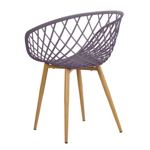 Kit com 4 Cadeiras Clarice Nest com Design Moderno para Cozinha e Sala de Jantar - Cinza névoa Produto Kit com 4 Cadeiras Clarice Nest com Design Moderno para Cozinha e Sala de Jantar - Cinza névoa