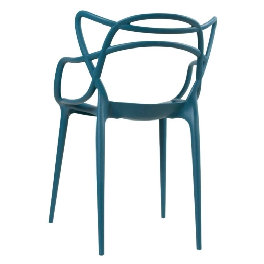 Kit com 6 Cadeiras Master Allegra Design Moderno em Polipropileno para Cozinha e Sala de Jantar - Turquesa Produto Kit com 6 Cadeiras Master Allegra Design Moderno em Polipropileno para Cozinha e Sala de Jantar - Turquesa