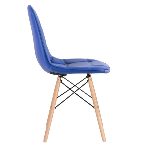 Produto Kit 10 Cadeiras de jantar Charles Eames Eiffel Botonê Estofada - Azul