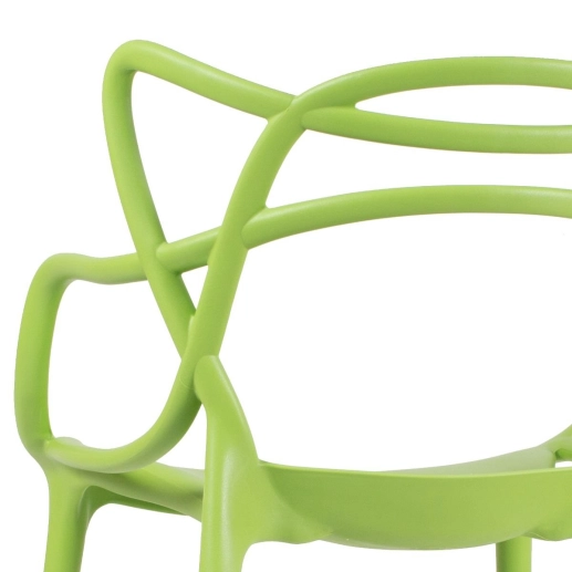 Kit 2 Cadeiras de jantar Master Allegra Design Moderno em Polipropileno - Verde claro Produto Kit 2 Cadeiras de jantar Master Allegra Design Moderno em Polipropileno - Verde claro