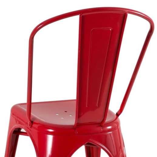 Kit 4 Cadeiras de jantar Iron Tolix com design industrial - Vermelho Produto Kit 4 Cadeiras de jantar Iron Tolix com design industrial - Vermelho