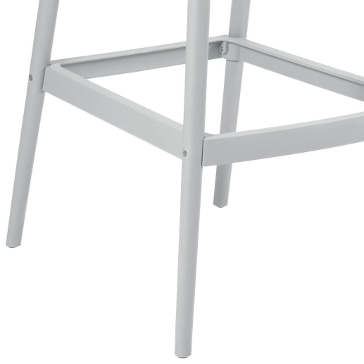 Produto Banqueta alta para bancada Master Allegra em Polipropileno 78 cm - Cinza claro
