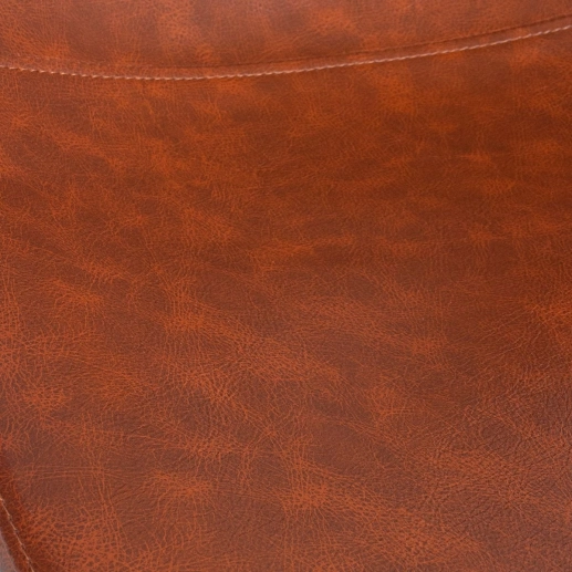 Produto Banqueta alta estofada industrial Vintage Brusque - Caramelo