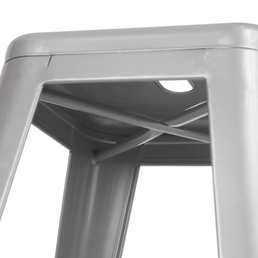 Produto Banqueta alta para bancada Iron Tolix 76 cm - Prata
