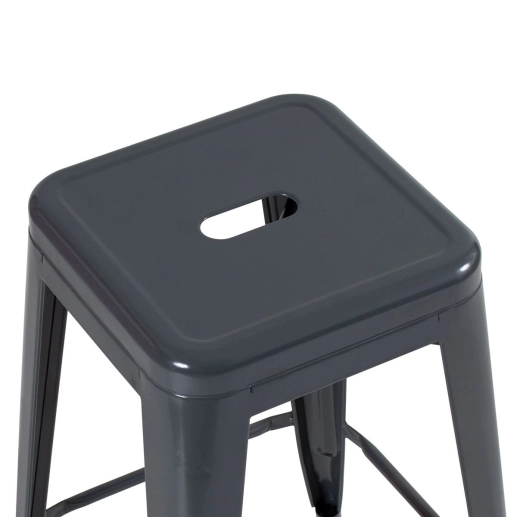 Banqueta média para bancada Iron Tolix 66 cm – Cinza escuro Produto Banqueta média para bancada Iron Tolix 66 cm – Cinza escuro