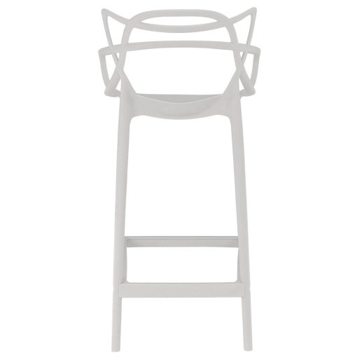 Banqueta média para bancada Master Allegra em Polipropileno 66 cm - Cinza Claro Produto Banqueta média para bancada Master Allegra em Polipropileno 66 cm - Cinza Claro