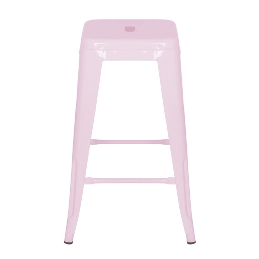 Produto Banqueta média para bancada Iron Tolix 66 cm – Rosa claro