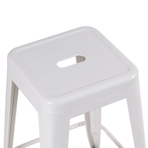 Produto Banqueta média para bancada Iron Tolix 66 cm – Branco