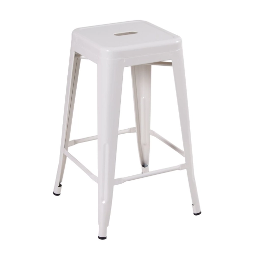Produto Banqueta média para bancada Iron Tolix 66 cm – Branco