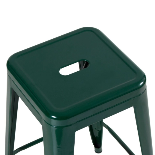 Banqueta alta para bancada Iron Tolix 76 cm – Verde escuro Produto Banqueta alta para bancada Iron Tolix 76 cm – Verde escuro