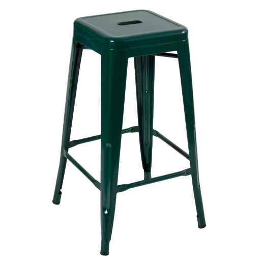 Banqueta alta para bancada Iron Tolix 76 cm – Verde escuro Produto Banqueta alta para bancada Iron Tolix 76 cm – Verde escuro