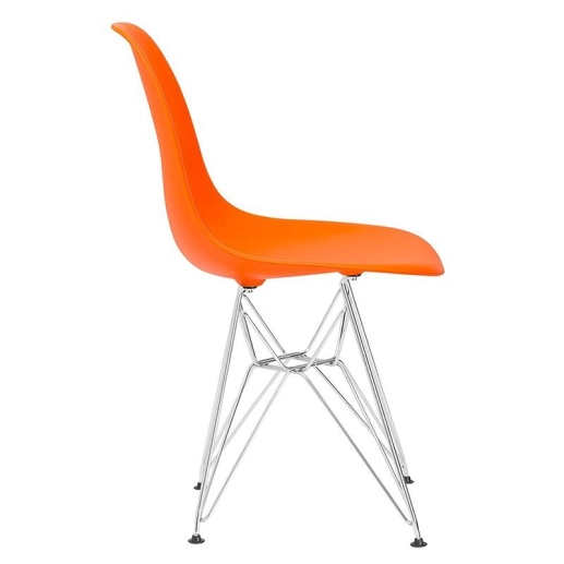 Produto Cadeira de jantar Charles Eames Eiffel DKR em Polipropileno - Laranja
