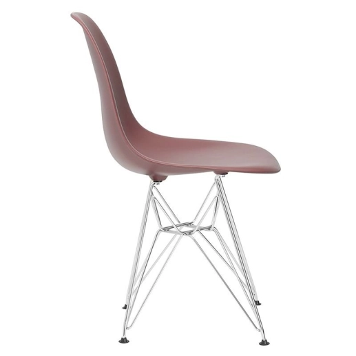 Cadeira de jantar Charles Eames Eiffel DKR em Polipropileno - Marrom Produto Cadeira de jantar Charles Eames Eiffel DKR em Polipropileno - Marrom