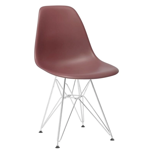 Cadeira de jantar Charles Eames Eiffel DKR em Polipropileno - Marrom Produto Cadeira de jantar Charles Eames Eiffel DKR em Polipropileno - Marrom
