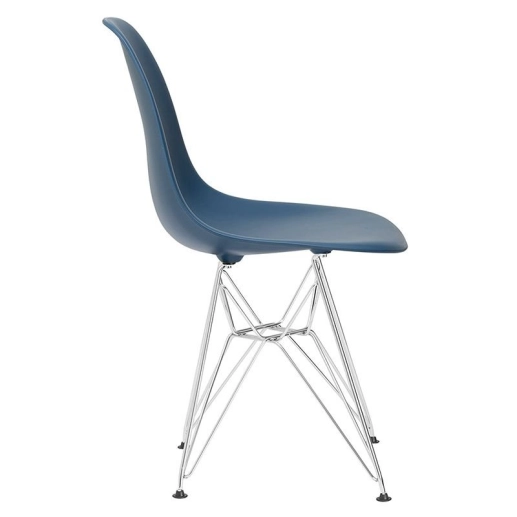 Produto Cadeira de jantar Charles Eames Eiffel DKR em Polipropileno - Azul petróleo
