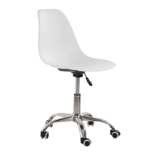 Produto Cadeira com rodízios Eames Office escritório - Branco