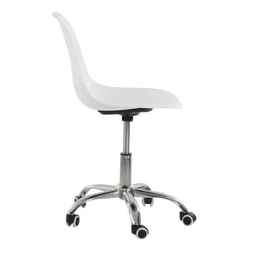 Produto Cadeira com rodízios Eames Office escritório - Branco