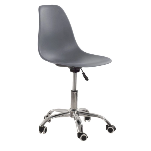 Produto Cadeira com rodízios Eames Office escritório - Cinza escuro