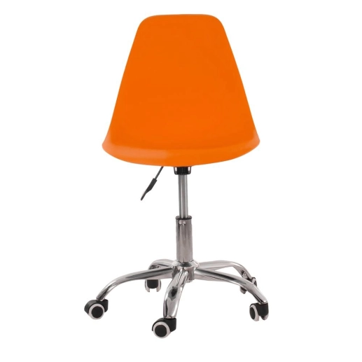 Produto Cadeira com rodízios Eames Office escritório - Laranja