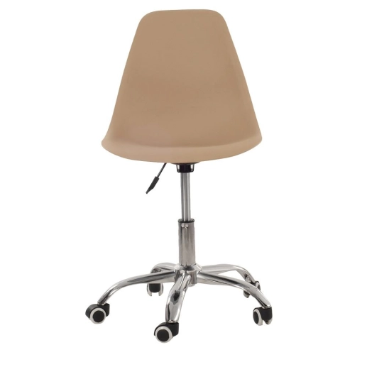 Produto Cadeira com rodízios Eames Office escritório - Nude