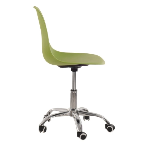 Produto Cadeira com rodízios Eames Office escritório - Verde claro