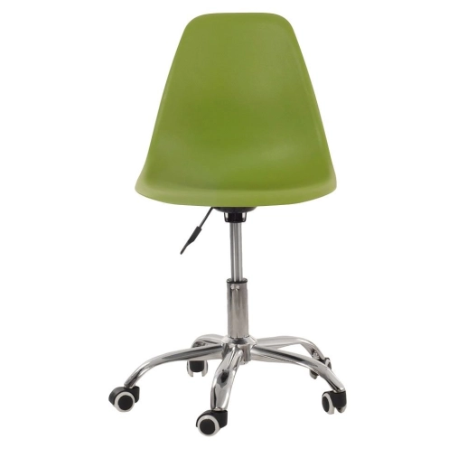 Produto Cadeira com rodízios Eames Office escritório - Verde claro
