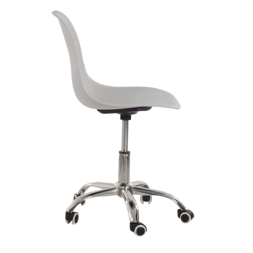 Produto Cadeira com rodízios Eames Office escritório - Cinza claro