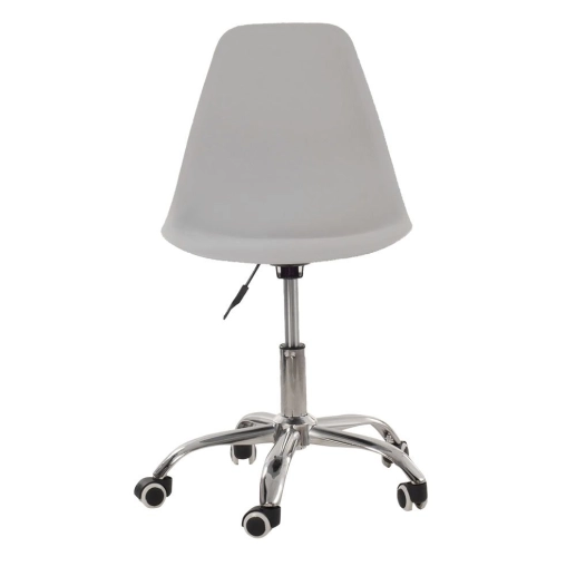 Produto Cadeira com rodízios Eames Office escritório - Cinza claro