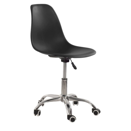 Produto Cadeira com rodízios Eames Office escritório - Preto