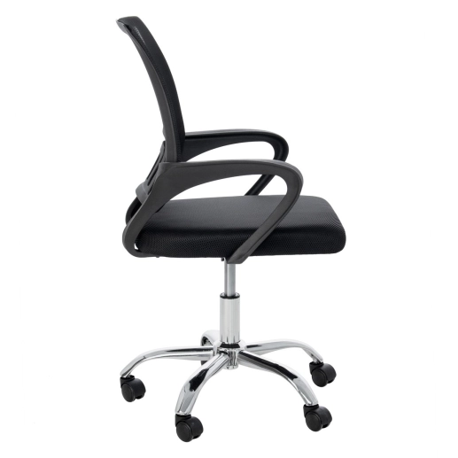 Produto Cadeira estofada Telinha Tok para escritório - Preto