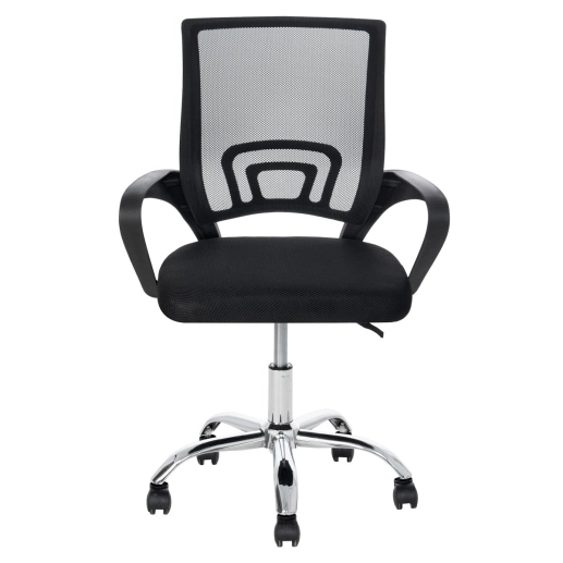 Produto Cadeira estofada Telinha Tok para escritório - Preto