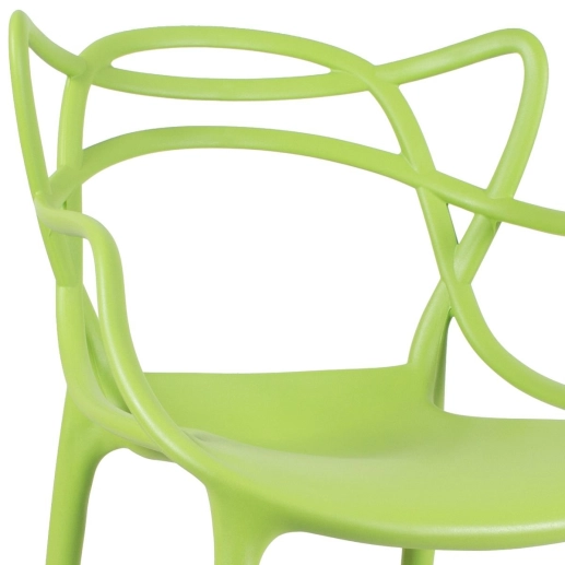 Cadeira de jantar Master Allegra Design Moderno em Polipropileno - Verde claro Produto Cadeira de jantar Master Allegra Design Moderno em Polipropileno - Verde claro