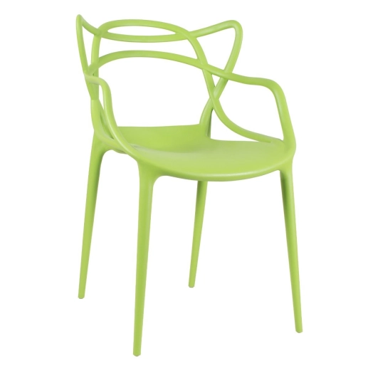 Cadeira de jantar Master Allegra Design Moderno em Polipropileno - Verde claro Produto Cadeira de jantar Master Allegra Design Moderno em Polipropileno - Verde claro