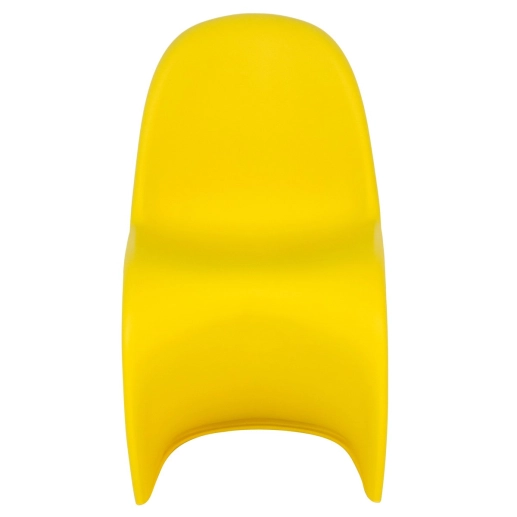 Produto Cadeira design Panton com acabamento fosco - Amarelo