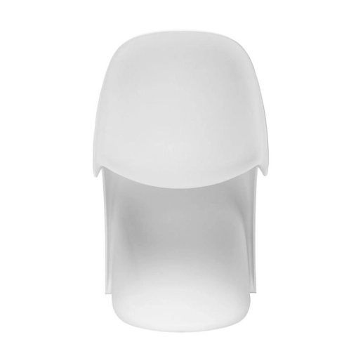 Produto Cadeira Design Panton Curve com acabamento fosco em ABS - Branco