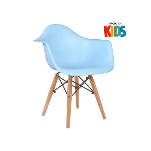 Produto Cadeira infantil Eames Junior com apoio de braços Azul