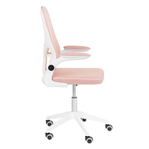 Produto Cadeira escritório rodizio office Bytes - Rosa claro