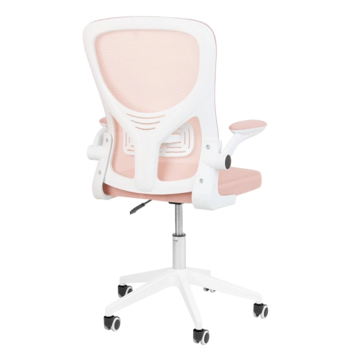 Produto Cadeira escritório rodizio office Bytes - Rosa claro