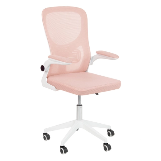 Produto Cadeira escritório rodizio office Bytes - Rosa claro