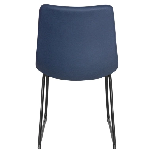 Cadeira estofada com Design Industrial Vintage Brusque - Azul pétroleo Produto Cadeira estofada com Design Industrial Vintage Brusque - Azul pétroleo