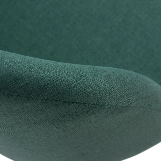 Produto Cadeira estofada de jantar Maite Sedona em linho – Verde Escuro