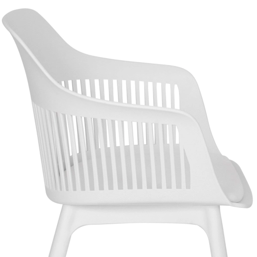 Produto Cadeira estofada jantar e cozinha Marcela - Branco