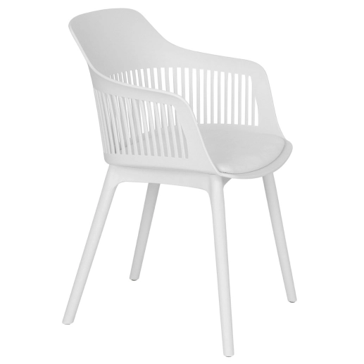 Produto Cadeira estofada jantar e cozinha Marcela - Branco