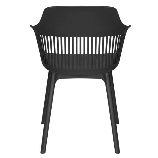 Produto Cadeira estofada Marcela para sala de jantar e cozinha - Preto