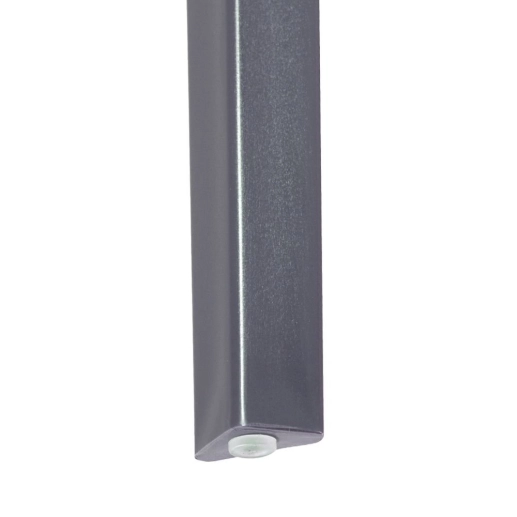 Produto Cadeira de jantar Gruvyer com design contemporâneo e anatômico - Cinza escuro
