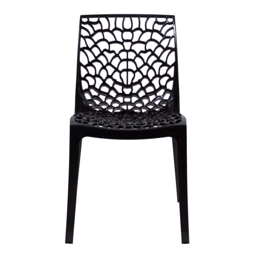 Cadeira de jantar Gruvyer com design contemporâneo e anatômico - Preto Produto Cadeira de jantar Gruvyer com design contemporâneo e anatômico - Preto