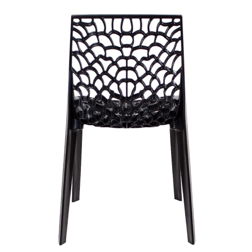 Cadeira de jantar Gruvyer com design contemporâneo e anatômico - Preto Produto Cadeira de jantar Gruvyer com design contemporâneo e anatômico - Preto